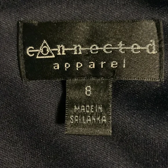 Elizabeth Navy Sequin Lace Floor Length Dress - Picture 4 of 5